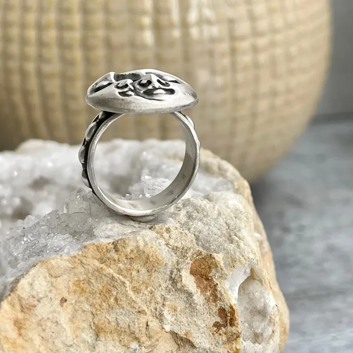 Over The Moon Sterling Silver Ring HeidiJHale Designs Rings