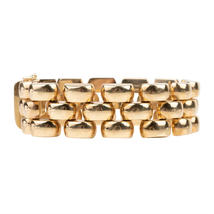 Bracelets Bell Bird Antiques Vintage Linked Gold Bracelet