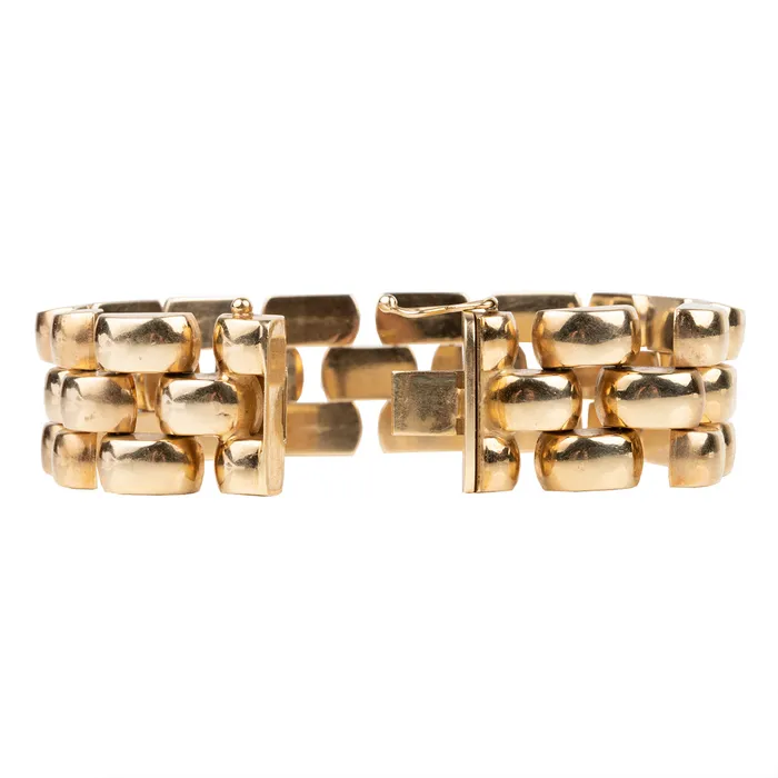 Bracelets Bell Bird Antiques Vintage Linked Gold Bracelet