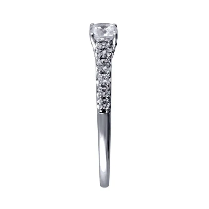 10 CT TW PrincessCut Natural Diamond Engagement Ring in Solid 14K White Gold Goldia Rings 10 CT TW PrincessCut Natural Diamond Engagement Ring in Solid 14K White Gold Goldia Rings
