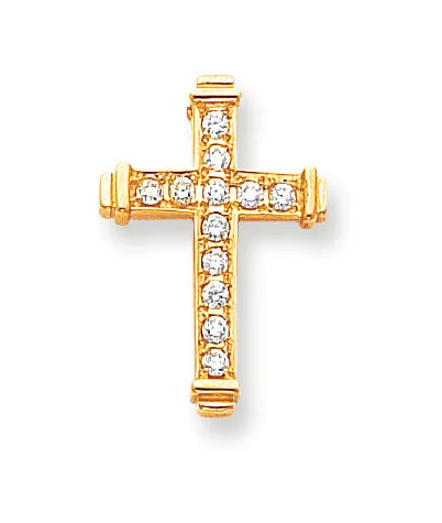 14k AA Diamond Latin Cross Pendant Goldiacom Necklaces