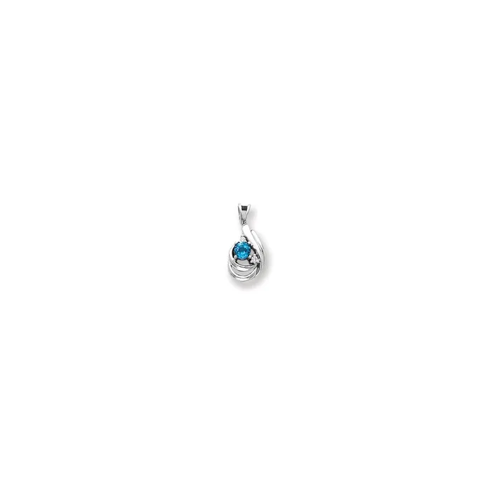 14k White Gold 4mm Pink Sapphire A Real Diamond pendant Goldia Necklaces 14k White Gold 4mm Pink Sapphire A Real Diamond pendant Goldia Necklaces