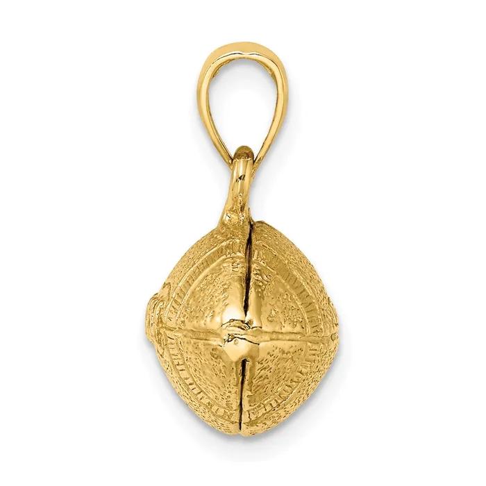 Charm Necklaces Goldia 14k Yellow Gold Polished 3D Football Charm