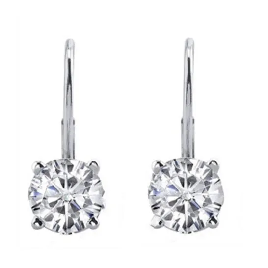 Earrings JMS always Original Maulijewels 14k White Gold Lever Back Earrings Gift For Women With 050 Carat IJ I1I2 Natural White Diamonds Earrings JMS always Original Maulijewels 14k White Gold Lever Back Earrings Gift For Women With 050 Carat IJ I1I2 Natural White Diamonds
