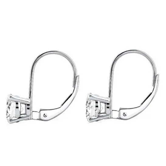 Earrings JMS always Original Maulijewels 14k White Gold Lever Back Earrings Gift For Women With 050 Carat IJ I1I2 Natural White Diamonds Earrings JMS always Original Maulijewels 14k White Gold Lever Back Earrings Gift For Women With 050 Carat IJ I1I2 Natural White Diamonds