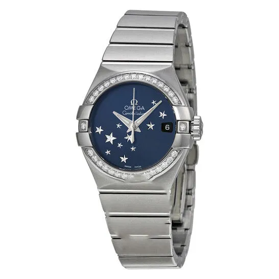 Earrings JMS always Original Omega Constellation Chronometer Star Blue Dial Stainless Steel Ladies Watch 12315272003001 Earrings JMS always Original Omega Constellation Chronometer Star Blue Dial Stainless Steel Ladies Watch 12315272003001