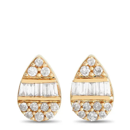 Earrings Original LB Exclusive 14K Yellow Gold 018ct Diamond Cluster Pear Earrings ER28512 Y JMS always Earrings Original LB Exclusive 14K Yellow Gold 018ct Diamond Cluster Pear Earrings ER28512 Y JMS always