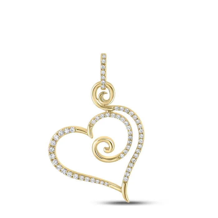 gndatlanta Necklaces 15CTDiamond HEART PENDANT