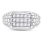 gndatlanta Rings 10k White Gold Round Diamond Channel Set Band Ring 34 Cttw