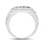gndatlanta Rings 10k White Gold Round Diamond Channel Set Band Ring 34 Cttw