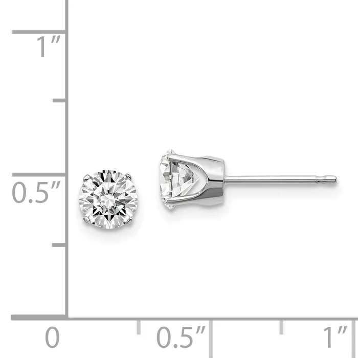 goldiaca Earrings 14kw 100ct I2 K L Diamond Stud Push on Post Earrings