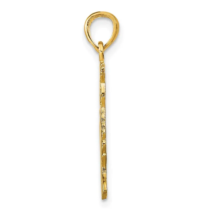 Goldia Charm Necklaces 14k Yellow Gold Polished Cat Charm