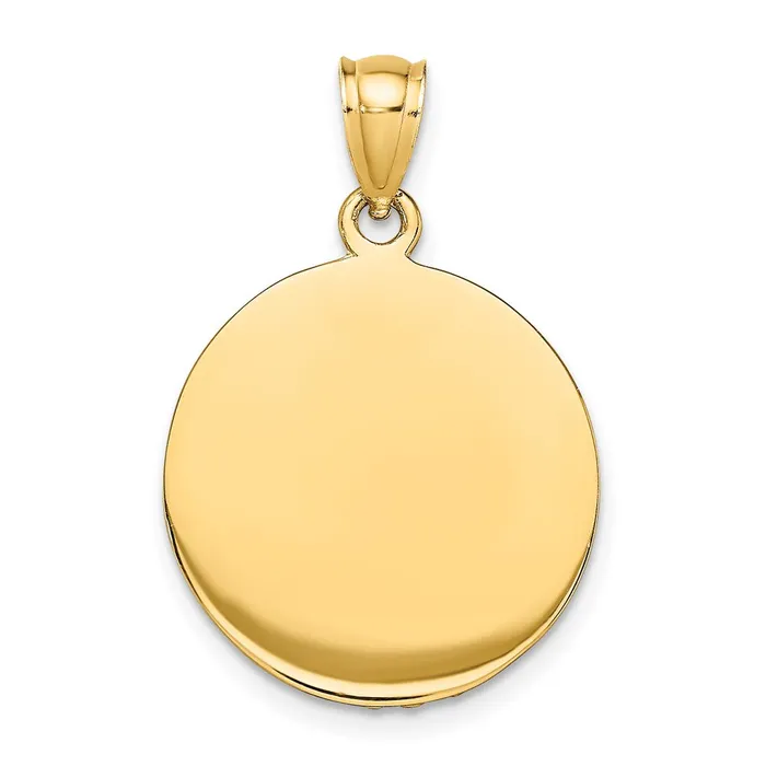 Goldia Charm Necklaces 14k Yellow Rhodium Gold wRhodium 3D Police Hat Charm
