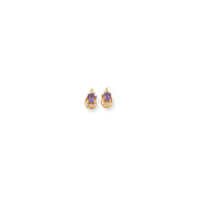 Goldia Earrings 14k Yellow Gold Dia AM Earrings
