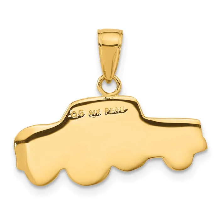 Goldia PreStyled Sets 14k Yellow Rhodium Gold wRhodium Pickup Truck Pendant