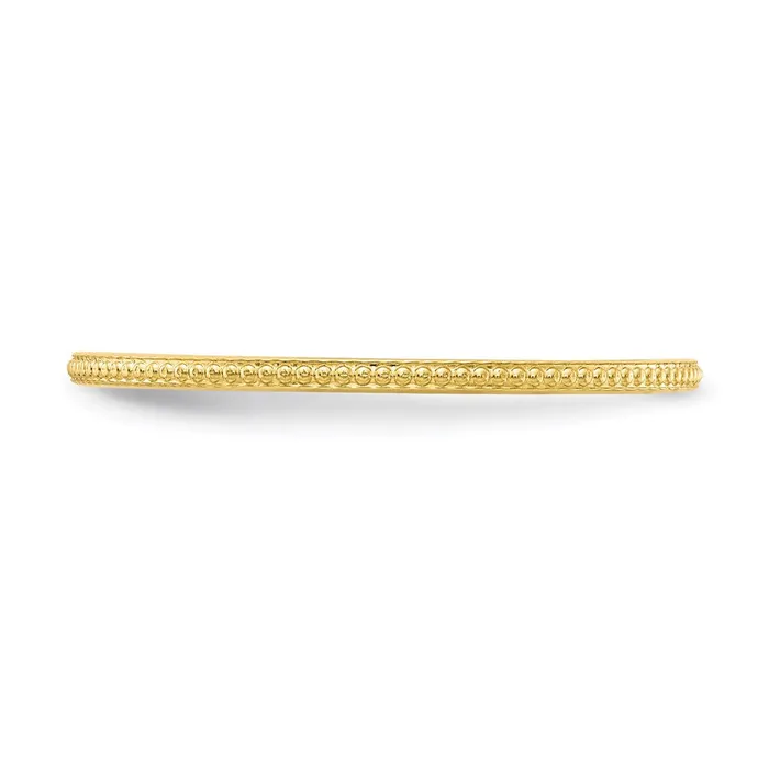 Goldia Rings 10K Gold 12mm Bead Stackable Band