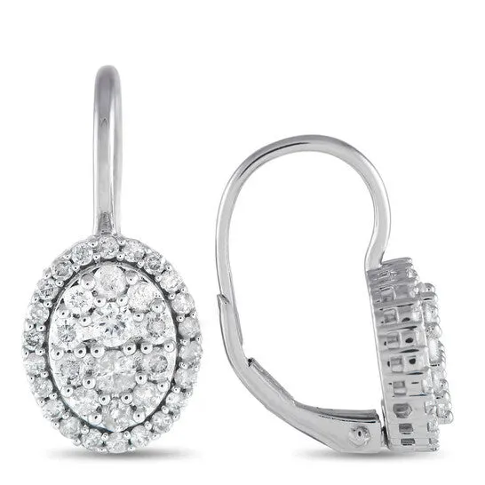 JMS always Earrings Original LB Exclusive 14K White Gold 075ct Diamond Drop Earrings JMS always Earrings Original LB Exclusive 14K White Gold 075ct Diamond Drop Earrings