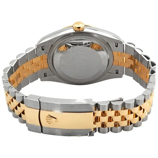 JMS always Original Rolex Datejust 36 Olive Green Diamond Dial Mens Stainless Steel and 18kt Yellow Gold Jubilee Watch 126233GNRDJ Earrings