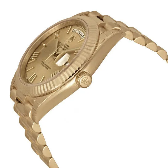 JMS always Original Rolex DayDate 40 Champagne Dial 18K Yellow Gold President Automatic Mens Watch 228238CRSP PreStyled Sets