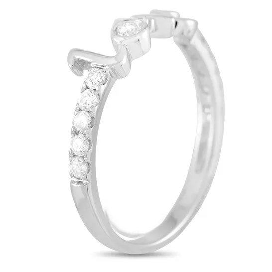 JMS always Rings Original LB Exclusive 14K White Gold 025ct Diamond Love Ring JMS always Rings Original LB Exclusive 14K White Gold 025ct Diamond Love Ring