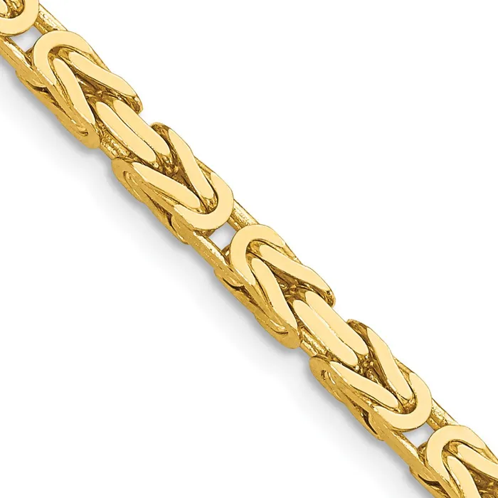 MDS 14K Yellow Gold 18 inch 325mm Byzantine with Lobster Clasp Chain Necklace Necklaces MDS 14K Yellow Gold 18 inch 325mm Byzantine with Lobster Clasp Chain Necklace Necklaces