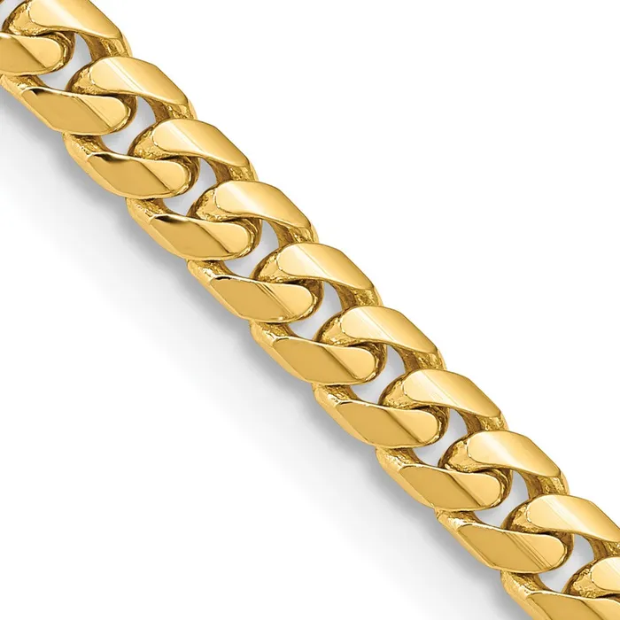 Necklaces 14K 18 inch 55mm Solid Miami Cuban Link with Lobster Clasp Chain Necklace MDS Necklaces 14K 18 inch 55mm Solid Miami Cuban Link with Lobster Clasp Chain Necklace MDS