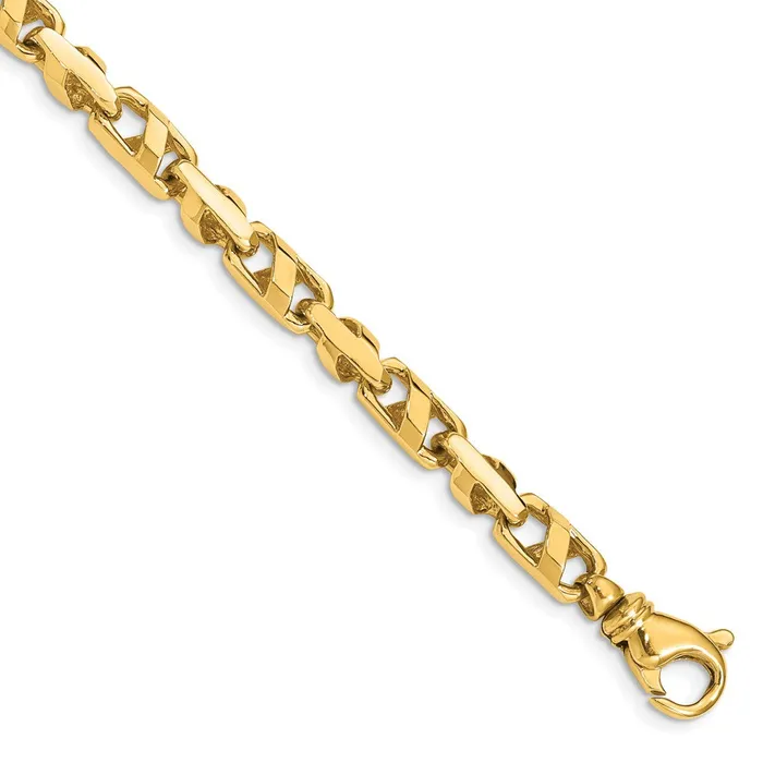 Necklaces Solid 14K Yellow Gold 20 inch 55mm Fancy Link with Fancy Lobster Clasp Chain Necklace MDS Necklaces Solid 14K Yellow Gold 20 inch 55mm Fancy Link with Fancy Lobster Clasp Chain Necklace MDS
