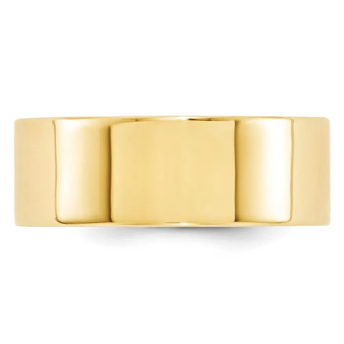 Rings Goldia Solid 14K Yellow Gold 8mm Standard Flat Comfort Fit MensWomens Wedding Band Ring Size 125 Rings Goldia Solid 14K Yellow Gold 8mm Standard Flat Comfort Fit MensWomens Wedding Band Ring Size 125