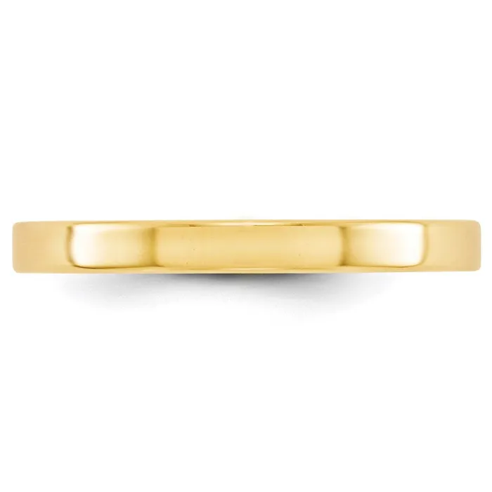 Rings Goldia Solid 18K Yellow Gold 25mm Light Weight Flat MensWomens Wedding Band Ring Size 6