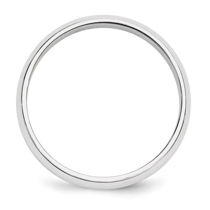 Rings Solid 14K Yellow Gold White Gold 5mm HalfRound MensWomens Wedding Band Ring Size 115 Goldia