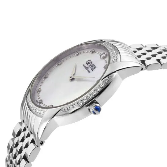 Watches Original Gevril Airolo Diamond Mother of Pearl Dial Ladies Watch 13241B JMS always