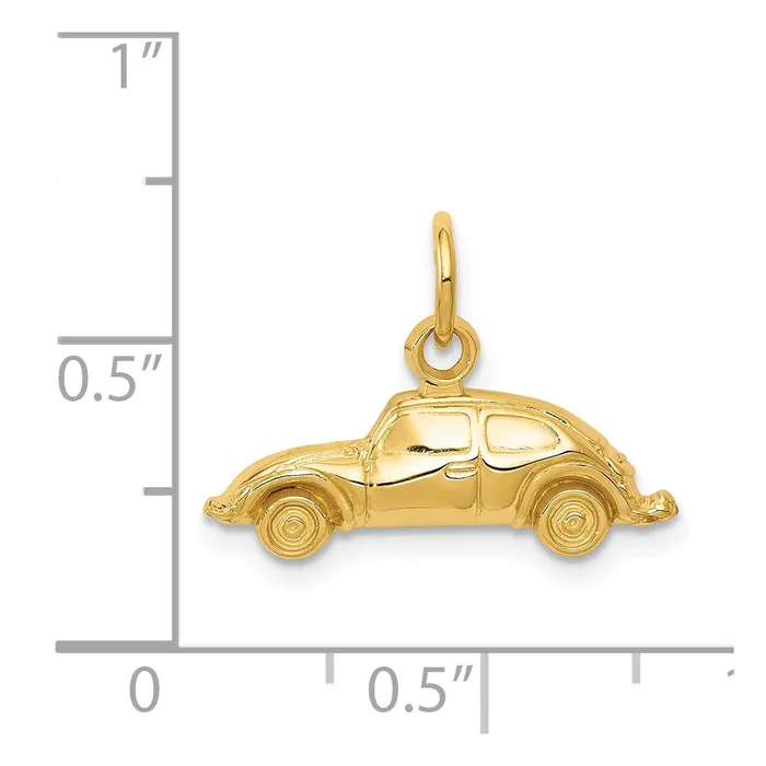 14k Car Charm TreasureFineJewelers Charm Necklaces