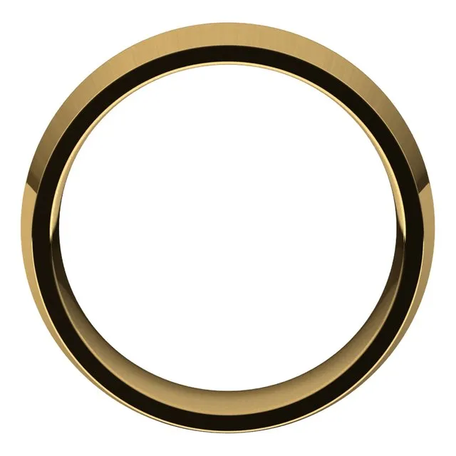 14K Yellow Gold 8 mm Knife Edge Comfort Fit Wedding Band TreasureFineJewelers Rings