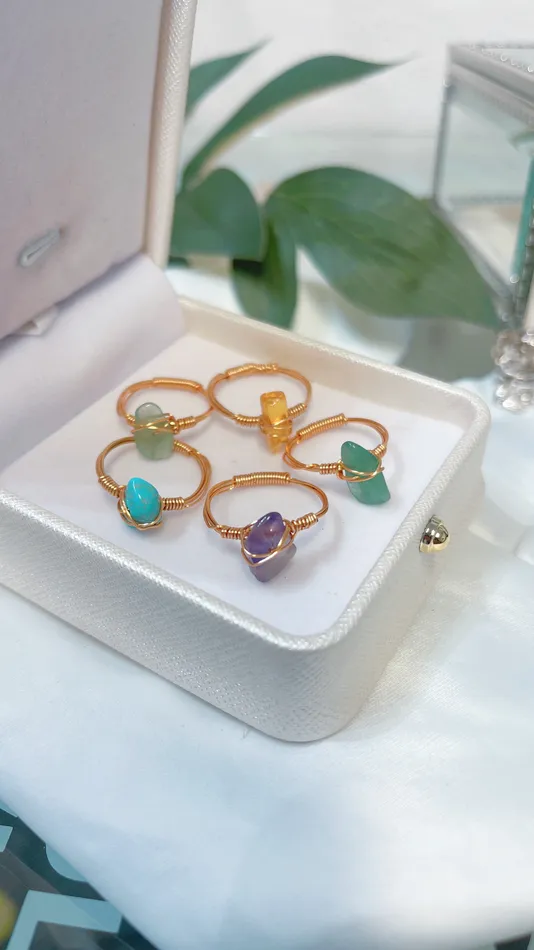 MP Jewelry Rings Healing Crystal Ring