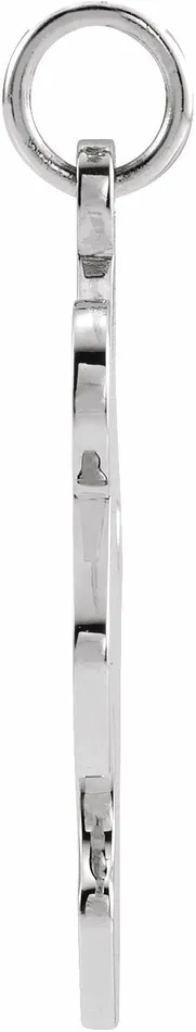 Necklaces Sterling Silver 1565x12 mm Puzzle Piece Pendant TreasureFineJewelers