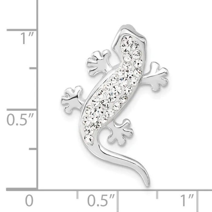 Necklaces Sterling Silver Stellux Crystal Lizard Pendant TreasureFineJewelers
