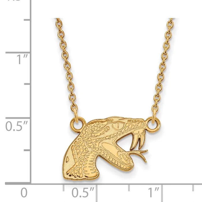 Necklaces TreasureFineJewelers 14k Gold Florida A and M University Small Pendant Necklace