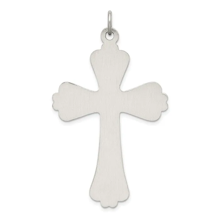 Rings Sterling Silver Antiqued Cross Charm TreasureFineJewelers