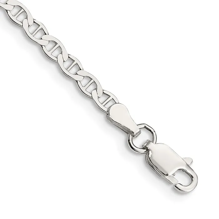 Rings TreasureFineJewelers Sterling Silver 31mm Flat Anchor Chain