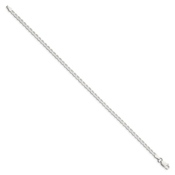 Rings TreasureFineJewelers Sterling Silver 31mm Flat Anchor Chain