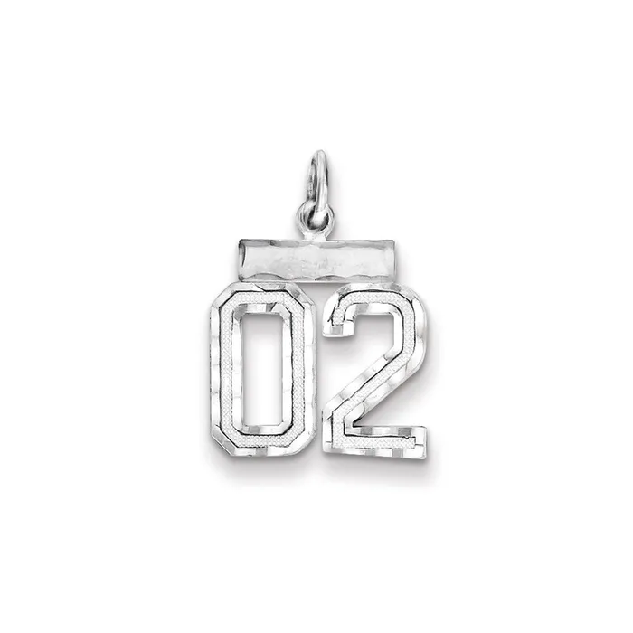 Rings TreasureFineJewelers Sterling Silver Rhodiumplated Small Diamondcut 02 Charm Rings TreasureFineJewelers Sterling Silver Rhodiumplated Small Diamondcut 02 Charm