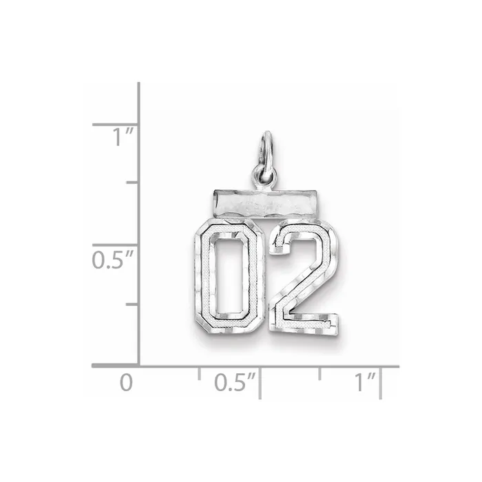 Rings TreasureFineJewelers Sterling Silver Rhodiumplated Small Diamondcut 02 Charm