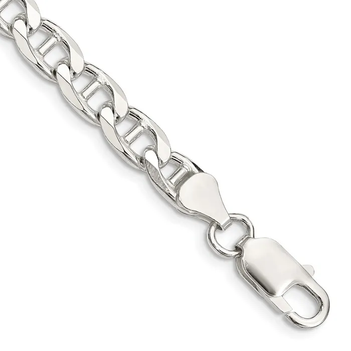Sterling Silver 65mm Flat Cuban Anchor Chain TreasureFineJewelers Rings
