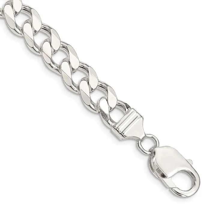 Sterling Silver 9mm Curb Chain TreasureFineJewelers Rings