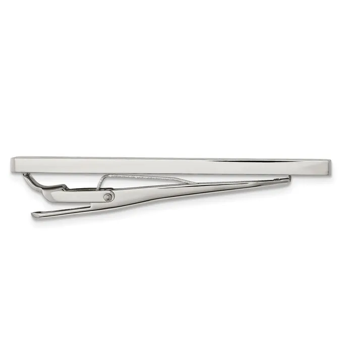TreasureFineJewelers Bracelets Chisel Stainless Steel Brushed Black Rubber Tie Bar