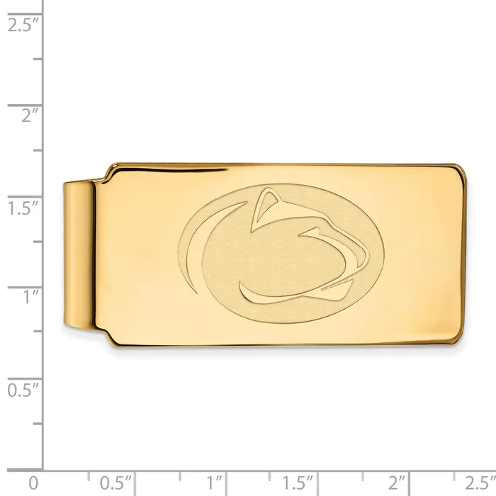TreasureFineJewelers PreStyled Sets 10K Yellow Gold Penn State University Money Clip