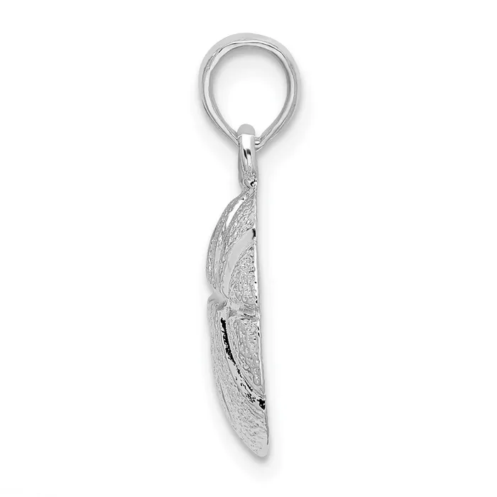 TreasureFineJewelers Sterling Silver Polished Basketball Pendant Necklaces