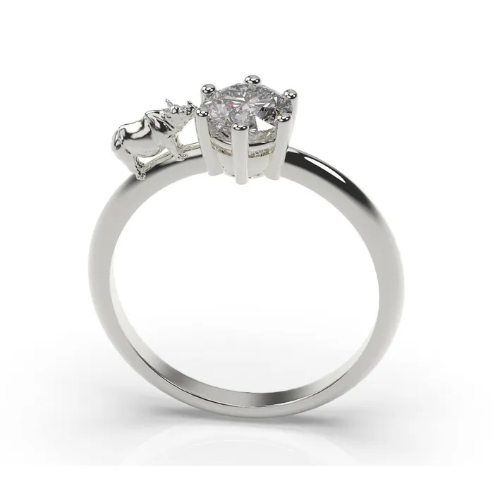 MyUniqueRing Rings Rhino Ring Rhino Engagement Ring Rhinoceros Ring